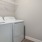 a washing machine in a room