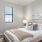a bed in a room